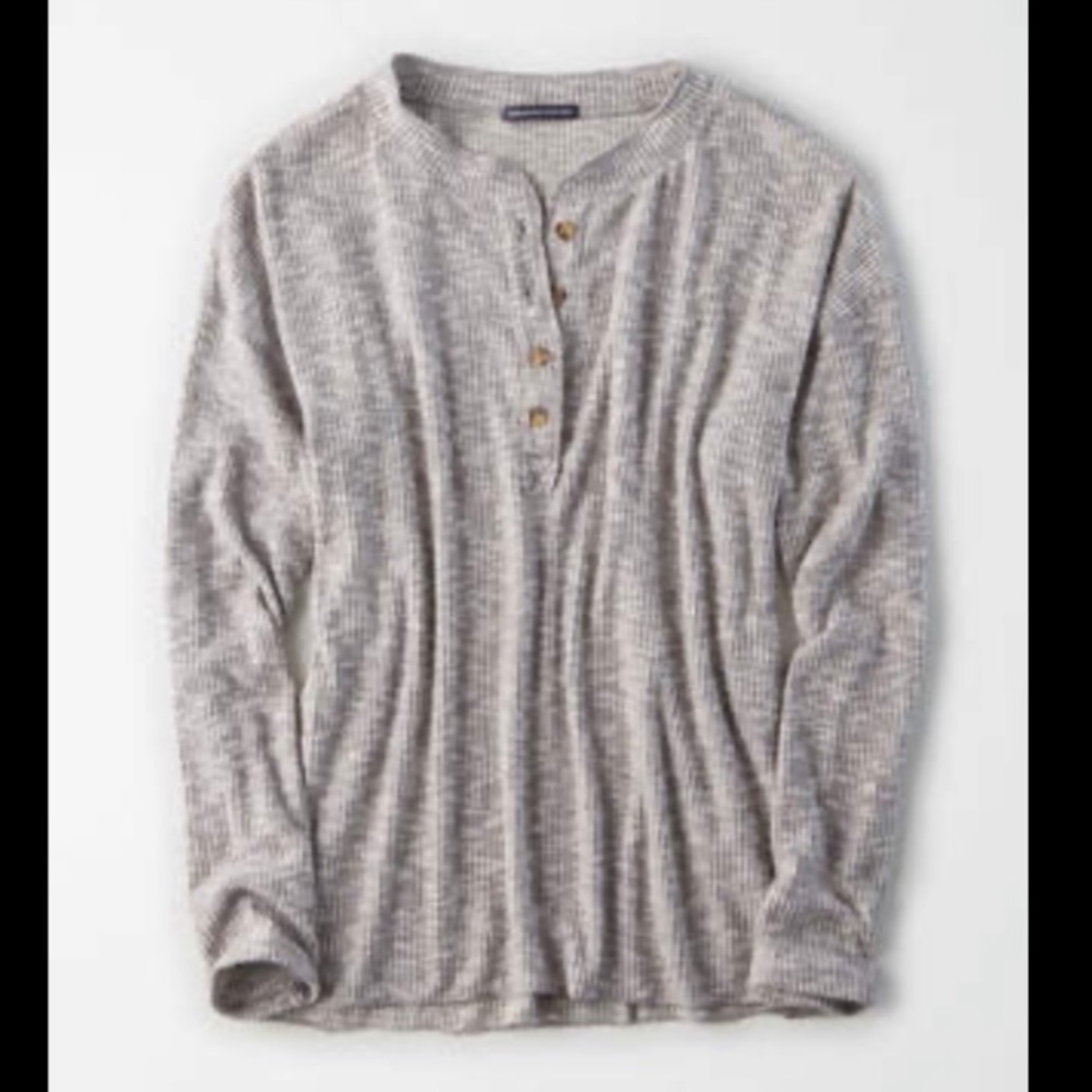 Thermal button up long sleeve